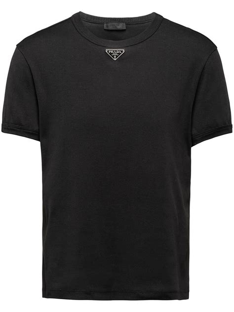 prada black label t shirt|Prada t shirt men's sale.